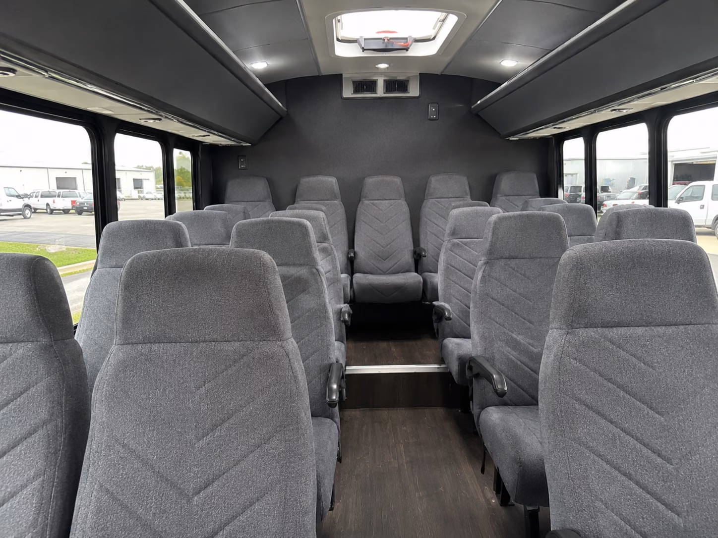 woodbury 18 passenger minibus interior