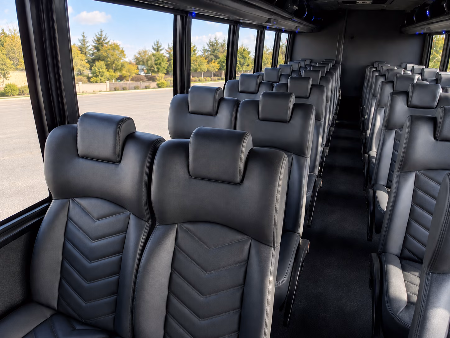 woodbury 20 passenger minibus interior