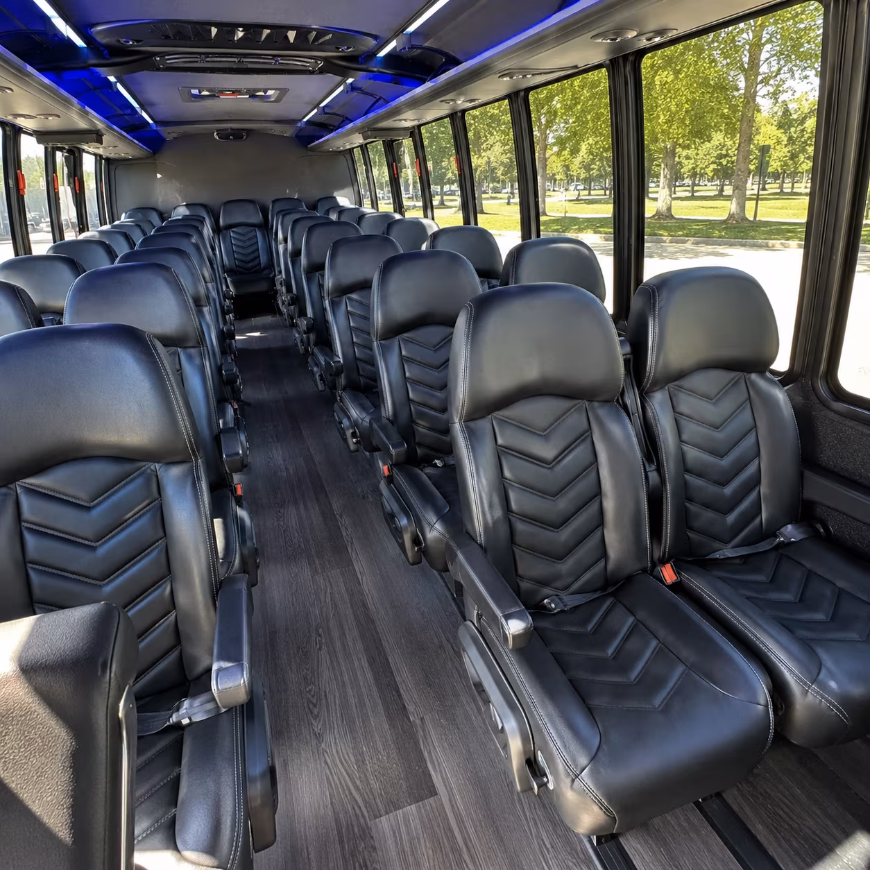 woodbury 25 passenger minibus inside