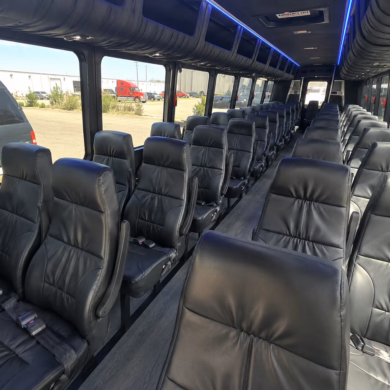 woodbury 28 passenger minibus inside
