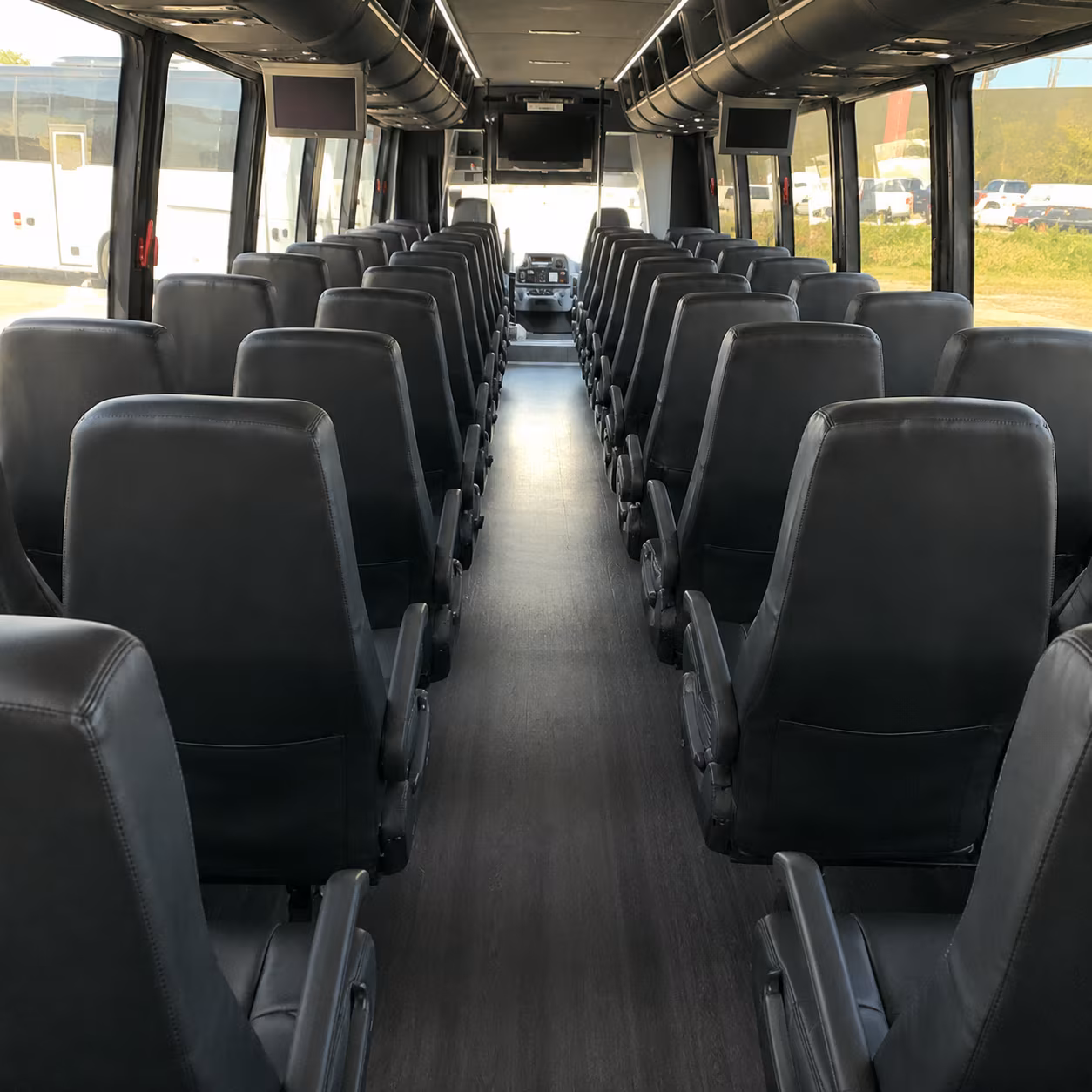 woodbury 28 passenger minibus interior