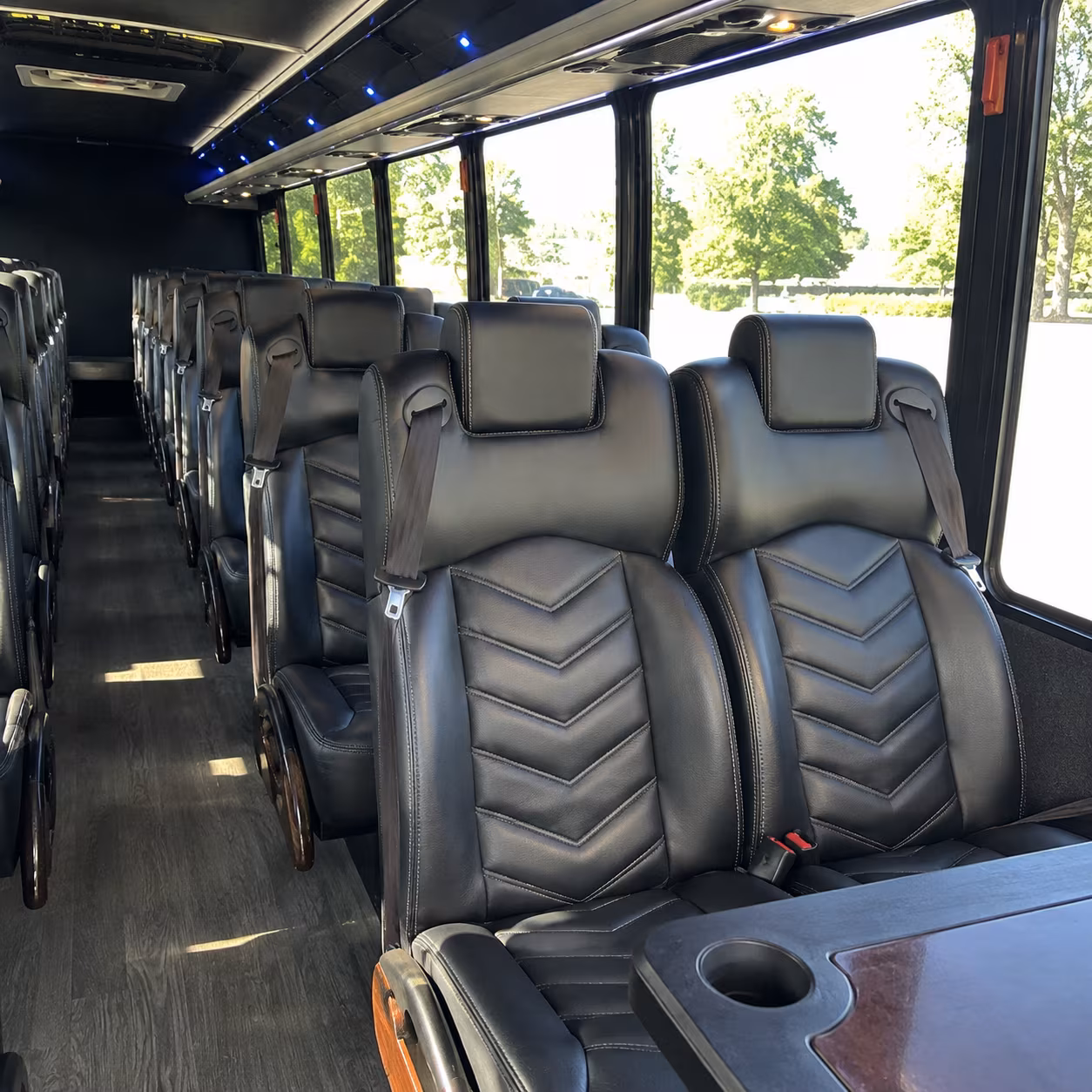 woodbury 35 passenger minibus inside