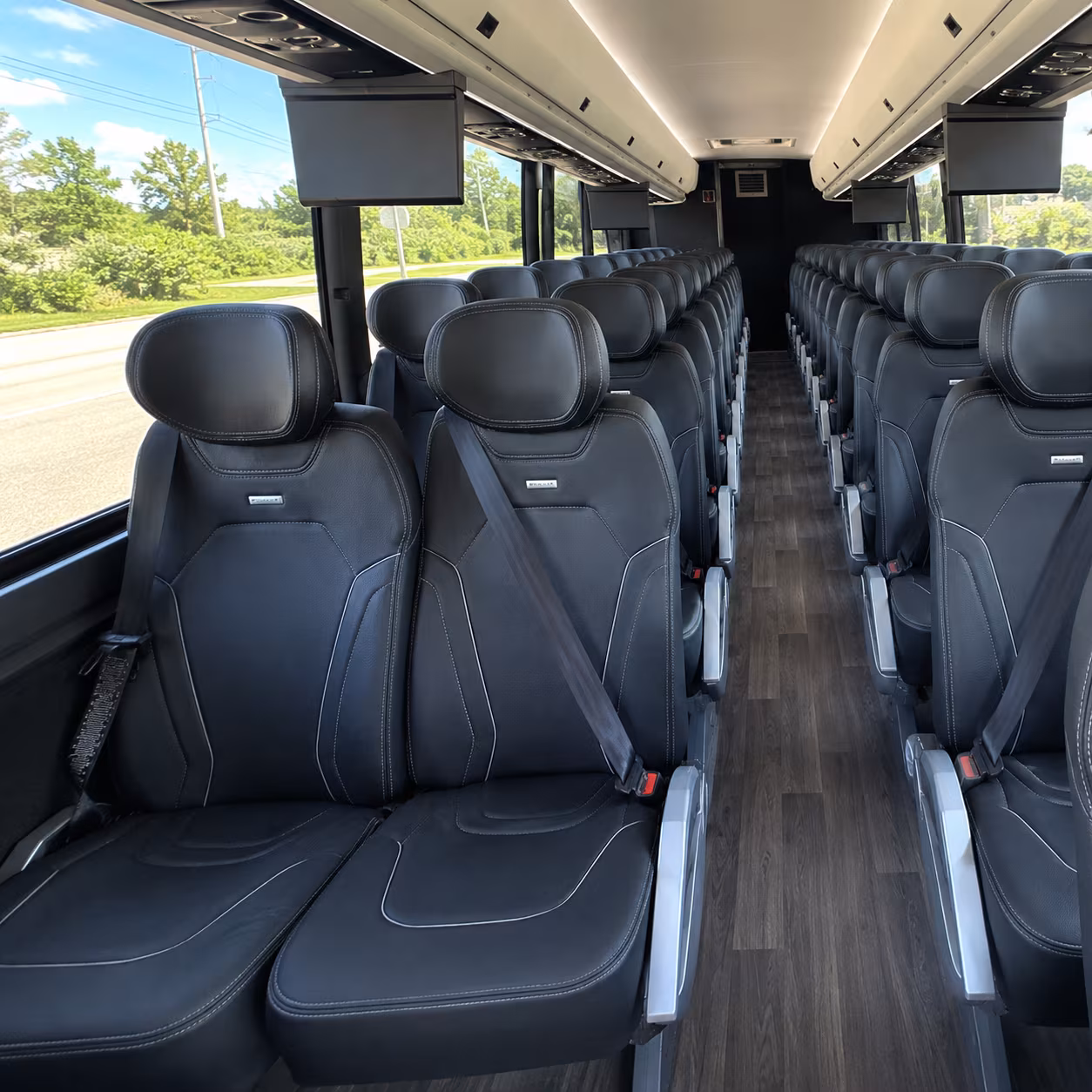 woodbury 47 passenger charter bus inside