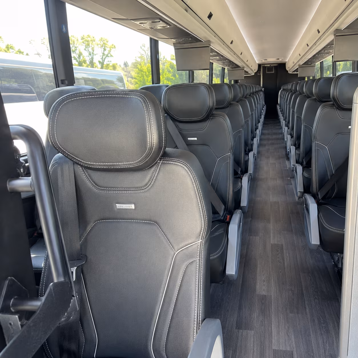 woodbury 47 passenger charter bus interior