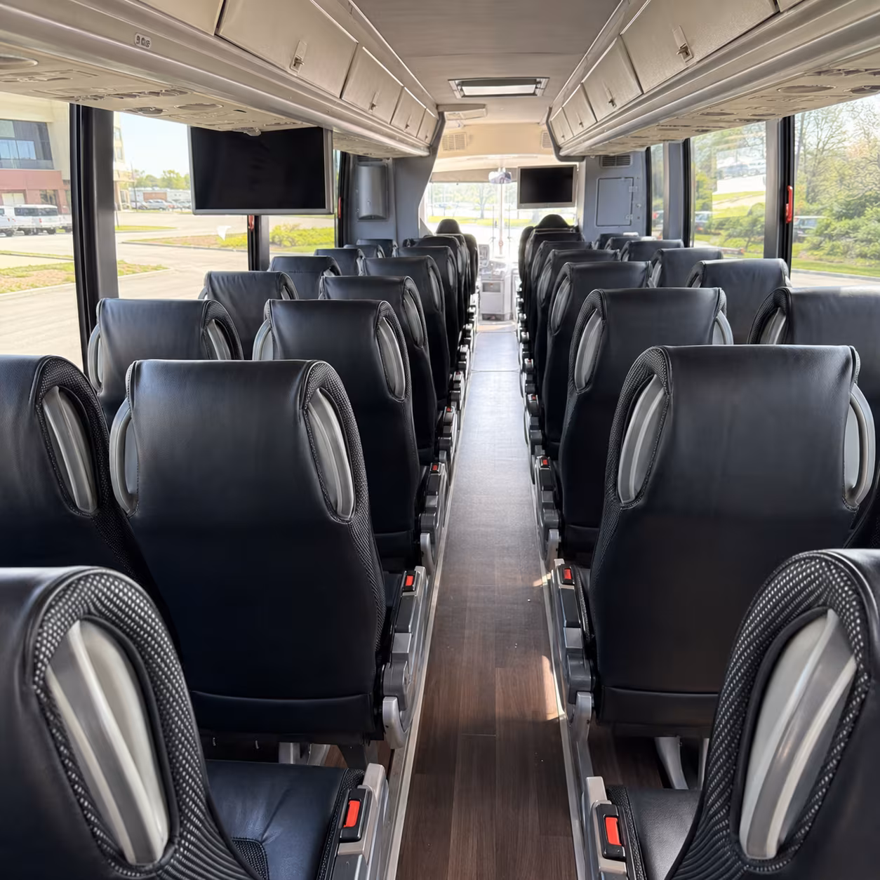 woodbury 56 passenger charter bus inside