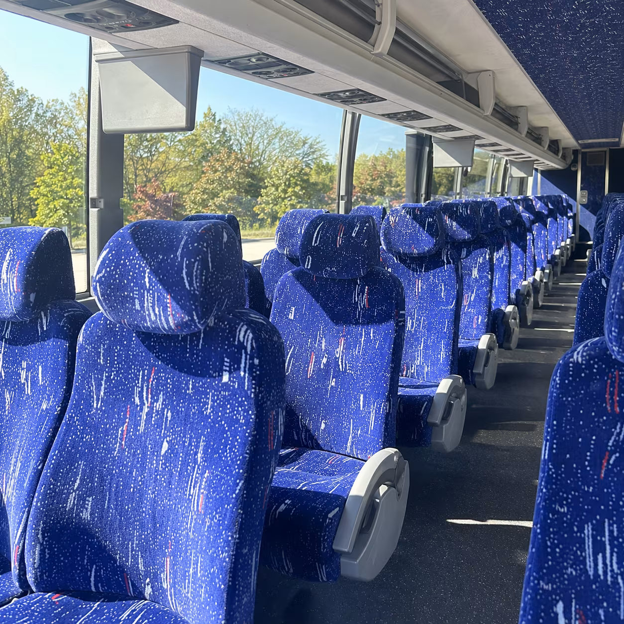 woodbury charter bus interior